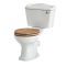 Pack WC rétro – Abattant effet chêne – Blanc – Ryther