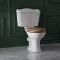 Pack WC rétro – Abattant effet chêne – Blanc – Ryther