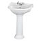 Ensemble de salle de bain rétro - Cabine de douche, pack WC et lavabo sur colonne – Ryther