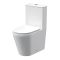 Pack WC à poser moderne rond – Avec abattant à fermeture douce – Hudson Reed