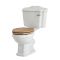 WC avec réservoir rétro et abattant effet chêne - Windsor