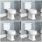 Pack WC rétro avec réservoir et abattant à fermeture douce – Choix de poignée – Richmond