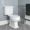 Ensemble de salle de bain rétro - Cabine de douche, pack WC et lavabo sur pieds – Richmond