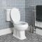 Ensemble de salle de bain rétro - Cabine de douche, pack WC et lavabo sur pieds – Richmond