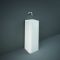 Lavabo totem carré moderne – Blanc brillant – 36 cm – Plage non percée – RAK Petit x Hudson Reed