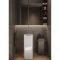 Lavabo totem carré moderne – Blanc brillant – 36 cm – Plage non percée – RAK Petit x Hudson Reed