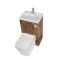 WC avec lave mains - 50 cm x 89 cm - Choix de finitions - Cluo-Sandford