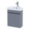 Meuble lave-mains d’angle suspendu avec vasque – 45 cm – Gris mat – RAK Resort x Hudson Reed