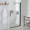 Porte de douche pivotante – Choix de tailles – Noir – Nox