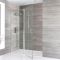 Porte de douche pivotante – Choix de tailles – Aluminium poli – Portland