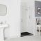 Porte de douche pivotante rétro avec receveur à effet texturé – Choix de tailles – Langley