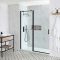 Porte de douche pivotante avec receveur – Noir – Choix de tailles - Nox