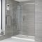 Porte de douche coulissante avec receveur – Tailles multiples - Portland