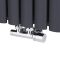 Robinet de radiateur d'angle - Chromé – Raccordement central - Choix d'adaptateurs