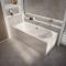 Baignoire rectangulaire double dos - 170 cm x 70 cm - Choix de tabliers - Covelly
