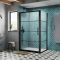Cabine de douche coulissante d’angle – Noir – Avec receveur - Choix de tailles – Apex