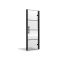 Cabine de douche avec porte pivotante – Noir – Avec receveur à effet texturé - Choix de tailles – Apex