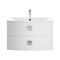 Meuble de salle de bain suspendu - Avec lavabo - 71 cm - Choix de finitions - Sarenna