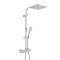 Colonne de douche thermostatique – Avec pommeau de douche carré et douchette – Choix de finitions – Arvel