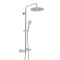 Colonne de douche thermostatique moderne – Avec pommeau rond et douchette – Choix de finitions