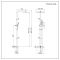 Colonne bain-douche thermostatique moderne - Choix de finitions - Tolima