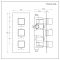 Mitigeur douche thermostatique triple - 2 fonctions - Or satiné - Lyra