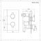 Mitigeur thermostatique encastrable noir - Nox - 1 fonction