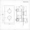 Mitigeur thermostatique encastrable noir - Nox - 2 fonctions