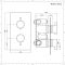 Mitigeur thermostatique encastrable noir - Nox - 2 fonctions