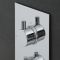Mitigeur de douche thermostatique avec inverseur – Rond - Chromé – 2  fonctions - Como
