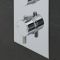 Mitigeur de douche thermostatique avec inverseur – Rond - Chromé – 2  fonctions - Como