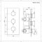 Mitigeur thermostatique encastrable noir - Nox - 3 fonctions
