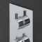 Mitigeur de douche thermostatique – Chromé – 3 fonctions – Kubix