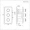 Mitigeur de douche thermostatique - 3 Fonctions - Aldwick
