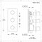 Mitigeur de douche thermostatique - 3 fonctions - Nickel brossé - Harting