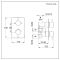 Mitigeur douche thermostatique encastrable - 1 fonction - Choix de finitions - Otto