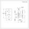 Mitigeur douche thermostatique encastrable avec inverseur - 2 fonctions - Choix de finitions - Otto