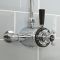 Hudson Reed Elizabeth - Mitigeur de douche thermostatique exposé à double commandes - Chromé et noir