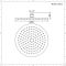 Pomme de douche ronde 30cm - Acier Inoxydable