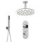 Douche Digitale Thermostatique 2 Fonctions - Pommeau Ø 30cm Plafond & Douchette - Narus