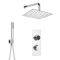 Douche Digitale Thermostatique 2 Fonctions - Pommeau Mural 30x30cm & Douchette - Narus