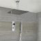 Douche Digitale Thermostatique 2 Fonctions - Pommeau Plafond 30x30cm & Douchette - Narus