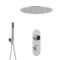 Douche Digitale Thermostatique 2 Fonctions - Pommeau Plafonnier Ø 40cm & Douchette -Narus