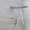 Douche Digitale Thermostatique 3 Fonctions - Pommeau Cascade Mural & Douchette - Narus