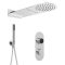 Douche Digitale Thermostatique 3 Fonctions - Pommeau Cascade Mural & Douchette - Narus