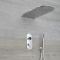 Douche Digitale Thermostatique 3 Fonctions - Pommeau Cascade Mural & Douchette - Narus
