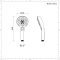 Douchette ronde multi-fonctions en ABS – Chromé - Como