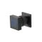 Buse hydromassante fixe carrée – Noir - Preto