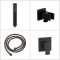 Kit de douche avec kit douchette – Noir mat – 1 fonction – Preto