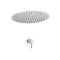 Kit de douche mécanique – Pommeau rond encastré Ø 40 cm – Chromé - Como
